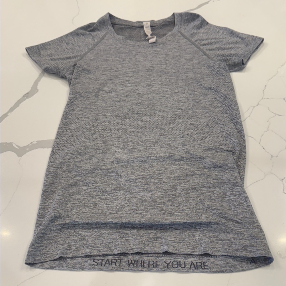 Lululemon Gray Short Sleeve Swiftly Tech shirt